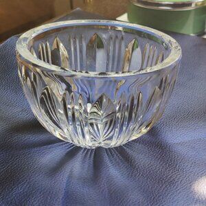 Kosta Boda small vase with deep patterning and spherical shape.  Kosta, Sweden